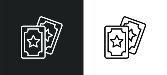 line icon in white and black colors. flat vector icon from collection for web, mobile apps and