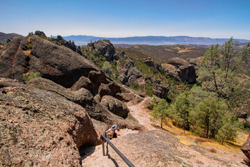 hiking in the mountains