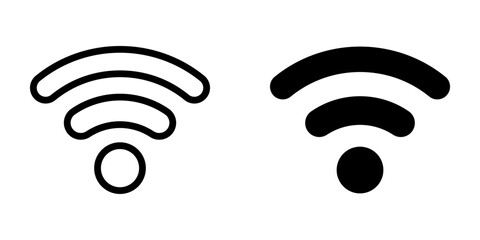 Wifi icon. sign for mobile concept and web design. vector illustration
