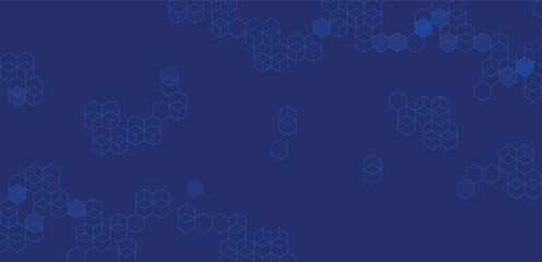 sfondo, rete, esagoni, cubi, concetto, comunicazione, astratto,