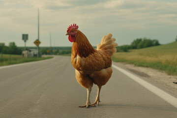 Generative AI.
chicken on the highway