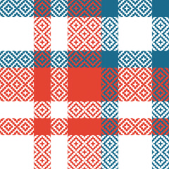Tartan Pattern Seamless. Abstract Check Plaid Pattern Template for Design Ornament. Seamless Fabric Texture.