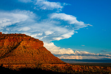 sunset in the mountains