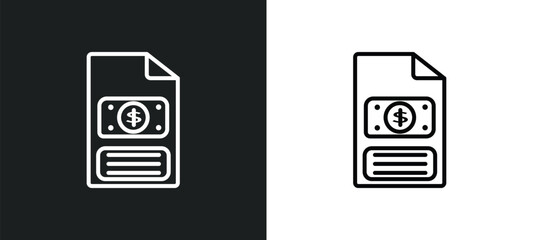 bailment line icon in white and black colors. bailment flat vector icon from bailment collection for web, mobile apps and ui.