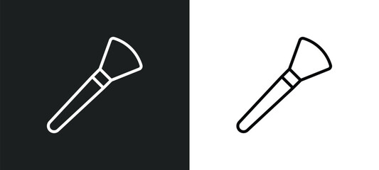 inc line icon in white and black colors. inc flat vector icon from inc collection for web, mobile apps and ui.