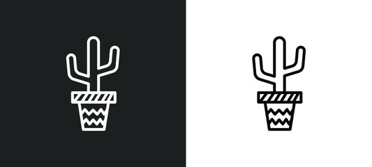 boho line icon in white and black colors. boho flat vector icon from boho collection for web, mobile apps and ui.