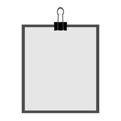 blank clipboard with clip