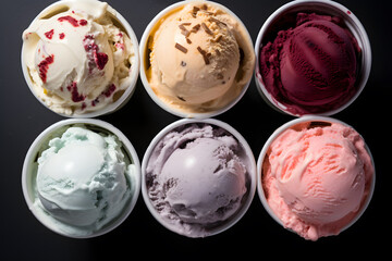 Delectable Ice Cream Flavors Galore - Generative AI