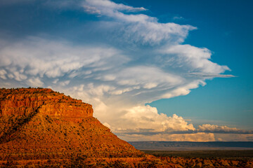sunset in the desert
