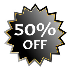 50% off label