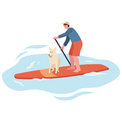 Surf Outdoor Adventure Color 2D Illustrations