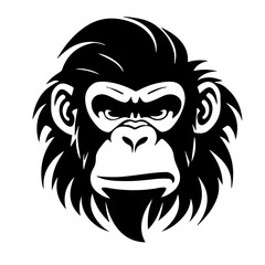 monkey silhouette illustration 