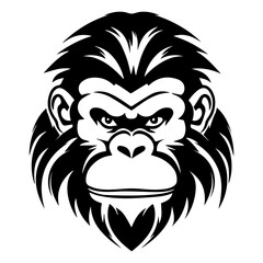 monkey silhouette illustration 