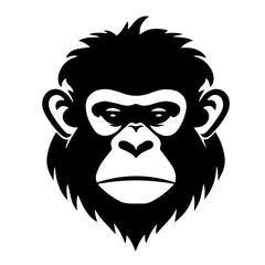 monkey silhouette illustration 