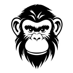 monkey silhouette illustration 