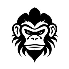 monkey silhouette illustration 