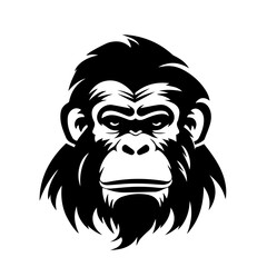 monkey silhouette illustration 