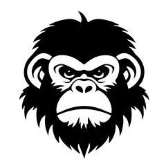 monkey silhouette illustration 