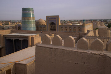 View of the city of Khiva, Uzbekistan