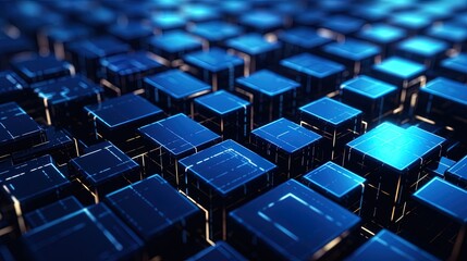 Fototapeta premium Technology background with light and geometry elements, generated by AI