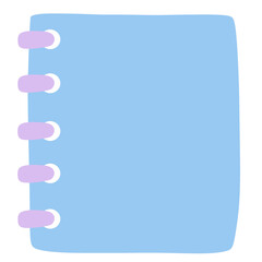 Notepad  Blue 8