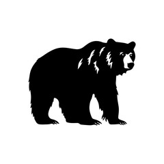 Plakat bear silhouette illustration