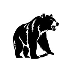 bear silhouette illustration