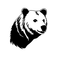 bear silhouette illustration