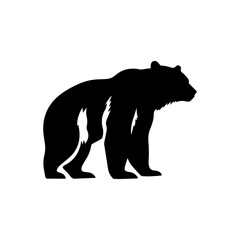 bear silhouette illustration