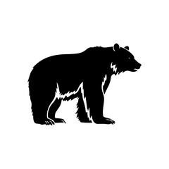 bear silhouette illustration
