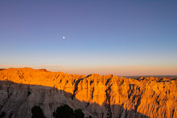sunset over the mountains
