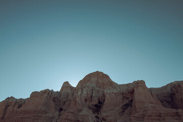 mountains in the sunset