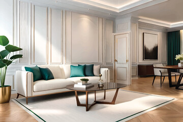 modern living room with armchair interior design and examples of rooms  