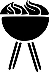 Barbecue Grill vector icon. filled flat sign for mobile concept and sign, symbol, vector, art