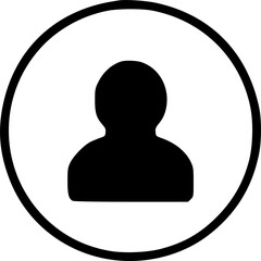 Person in circle, Street view outline icon, line vector sign, linear sign, symbol, vector, art