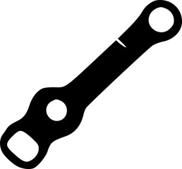 Spanner, wrench line icon, outline vector sign, linear style sign, symbol, vector, art