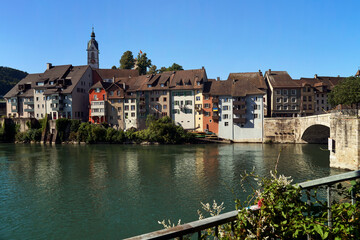 Blick von Laufenburg (Baden) auf Laufenburg (Aargau)