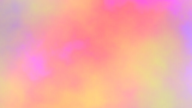 Colored cloud texture. Magenta pink pastel yellow faded orange lilac gradient background. Cotton candy colors backdrop for poster, web header, banner, cover design. Smooth transition. Ethereal fantasy
