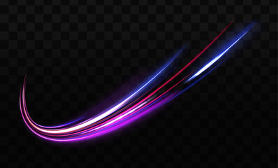 Particle motion effect vectorRed blue special effect, speed police line. Magic of moving fast lines. Laser beams, horizontal light rays. Particle motion effect. Vector	