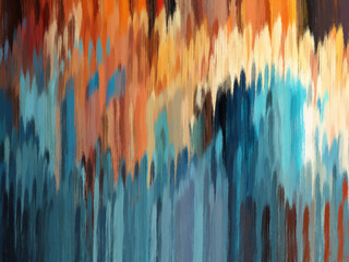 Background abstract brush line orange blue