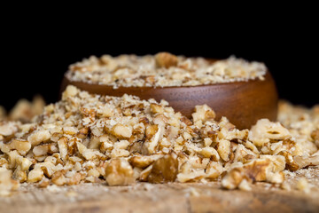 walnut, walnuts, table, cut, during, cooking, chopped,