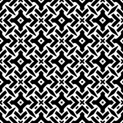 Geometric pattern in ethnic style. Seamless background  with  abstract shapes. Black and white wallpaper. Abstract background  with Repeating pattern for decor, textile and fabric.