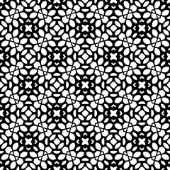 Geometric pattern in ethnic style. Seamless background  with  abstract shapes. Black and white wallpaper. Abstract background  with Repeating pattern for decor, textile and fabric.