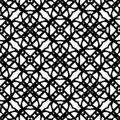 Geometric pattern in ethnic style. Seamless background  with  abstract shapes. Black and white wallpaper. Abstract background  with Repeating pattern for decor, textile and fabric.