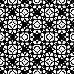 Geometric pattern in ethnic style. Seamless background  with  abstract shapes. Black and white wallpaper. Abstract background  with Repeating pattern for decor, textile and fabric.