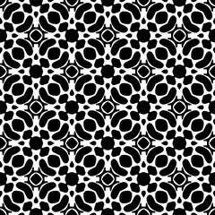 Geometric pattern in ethnic style. Seamless background  with  abstract shapes. Black and white wallpaper. Abstract background  with Repeating pattern for decor, textile and fabric.