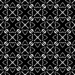 Geometric pattern in ethnic style. Seamless background  with  abstract shapes. Black and white wallpaper. Abstract background  with Repeating pattern for decor, textile and fabric.