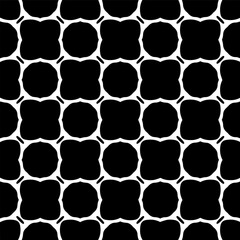 Geometric pattern in ethnic style. Seamless ornament  with  abstract shapes. Black and white wallpaper. Abstract background  with Repeating pattern for decor, textile and fabric.