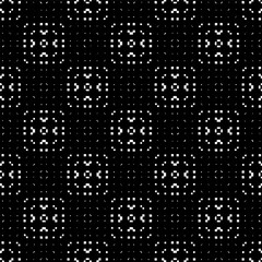 Geometric pattern in ethnic style. Seamless ornament  with  abstract shapes. Black and white wallpaper. Abstract background  with Repeating pattern for decor, textile and fabric.