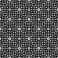 Geometric pattern in ethnic style. Seamless ornament  with  abstract shapes. Black and white wallpaper. Abstract background  with Repeating pattern for decor, textile and fabric.